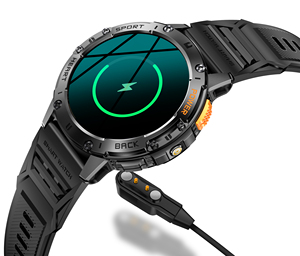 สมาร์ทวอทช์ DF K65 สำหรับผู้ชาย กันน้ำ สำหรับกีฬากลางแจ้ง แบตเตอรี่ 530mAh ตรวจสอบสุขภาพ โทรผ่านบลูทูธ ปฏิทิน ไฟฉาย รุ่นใหม่ HD - Product Image 6