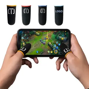 Hoch empfindliche Gaming-Kohlefaser-Finger handschuh hülle Anti-Schweiß-Fingers pitzen Telefon berührung für Spiele ff