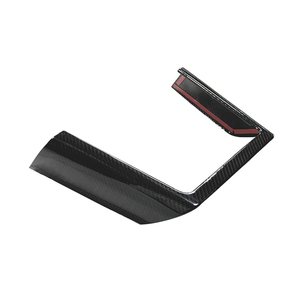 Accessori <span class=keywords><strong>interni</strong></span> <span class=keywords><strong>auto</strong></span> per Tesla modello S 2023 in vera fibra di carbonio pannello di ricarica schermo centrale pannello decorativo telaio - Product Image 4