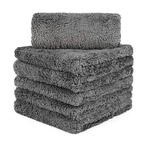 <span class=keywords><strong>Serviette</strong></span> de voiture en microfibre, revêtement sans peluches, visage pour voiture, tissu épais - Product Image 1