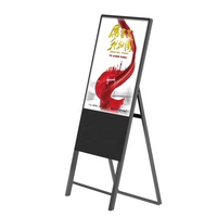 Kiosco Publicitario LCD Vertical Tipo A de 43 Pulgadas CH, Reproductor con Pantalla Táctil, Monitor Portátil para Señalización Digital Interior