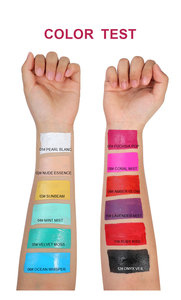 Fond de teint liquide longue durée 12 couleurs, marque privée, <span class=keywords><strong>jaune</strong></span>, violet, noir, correcteur pour peaux foncées, éclaircissant - Product Image 4