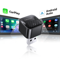 Adaptateur sans fil Ottocast 2 en 1 pour Apple Carplay et Android Auto, dongle USB, plug and play pour voiture, garantie 1 an