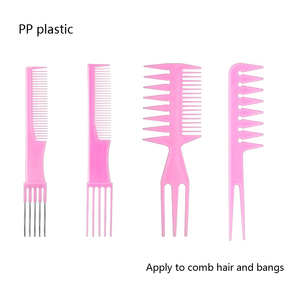 Set di 10 Pettini in Plastica PP per Acconciature <span class=keywords><strong>e</strong></span> Cura della <span class=keywords><strong>Barba</strong></span>, Ideali per Saloni - Product Image 4