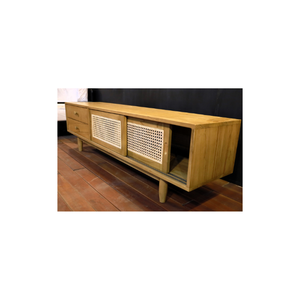 Le meuble TV Enzo offre un design moderne et élégant, un grand espace de rangement, idéal pour organiser vos équipements multimédias. - Product Image 3