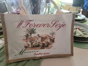 Vải làm vách ngăn Tote Túi đay tái sử dụng bãi biển Túi trống hàng tạp hóa túi cho phụ nữ Phù Dâu món quà cưới DIY dây 12.6x8.3x5.1 inch - Product Image 2