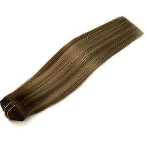 人毛クリップインエクステンション卸売格安バラヤージュカラー人毛 - Product Image 4