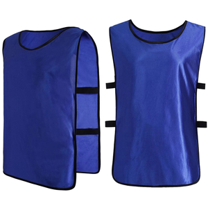 Custom voetbal trainingshesjes gesublimeerde trainingsvesten voor voetbalclub training 100% polyester ademend DIY logo - Product Image 1