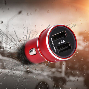 Hot Sale Metal 12V 24V Fast Charging Dual USB Port Car <strong>Cigarette</strong> <strong>Lighter</strong> <strong>Power</strong> <strong>Socket</strong> Quick 4.8a Auto Car Charger <strong>Adapter</strong> - Product Image 4