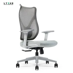 factory executive ergonomic rotating fabric multi-functional office chair
