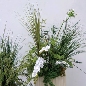 Decorazioni Floreali per Matrimoni, Tappeto Verde Artificiale per Esterni, Fiori per Corridoio, Centrotavola Bianchi, Composizioni Floreali - Product Image 6