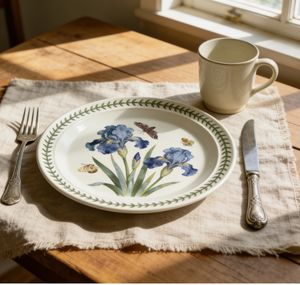 Platos de Cerámica con Estampado Floral Personalizado, Diseño Vintage de Jardín Botánico, Estilo <span class=keywords><strong>Portmeirion</strong></span>, Platos para Ensalada, Regalo de Inauguración de Casa - Product Image 4
