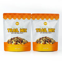 Op Maat Gemaakte Food Cookie Mix Noten Verpakking Zip Lock Plastic Folie Mylar Zakken Herbruikbare Stand-Up Zakje Met Rits