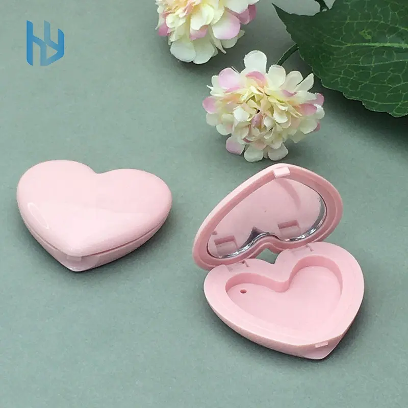 OEM natural personalizza palette blush private label cosmetic heart shape makeup blusher container