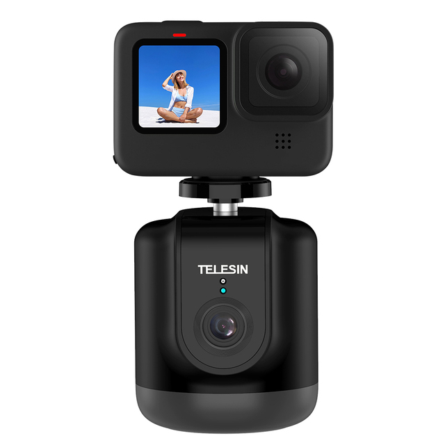 Telesin Wireless Remote Control DSLR 360 Pan Tilt Motorized Rechargeable Smart Auto Face Tracker