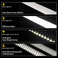 Lumière linéaire à spectre complet à CRI élevé, dimmable, DC24V, lumière linéaire LED pour bureau, pour projet commercial, décoration intérieure
