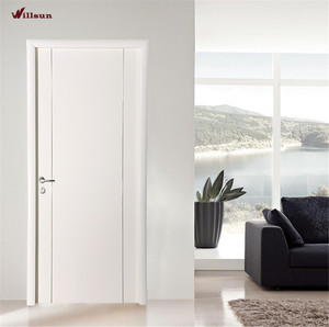 Okoumé contreplaqué affleurant étanche en <span class=keywords><strong>bois</strong></span> de conception de porte de chambre de meubles d'intérieur portes affleurantes avec cadre pour chambres - Product Image 6