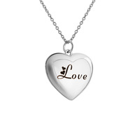 Collier pendentif personnalisé avec nom et photo, chaîne en forme de cœur, logo élégant en acier inoxydable pour couples, bijoux tendance en dropshipping