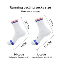 Chaussettes de sport WRELS prêtes à être expédiées, chaussettes de cyclisme, chaussettes de course à pied professionnelles pour marathon, antidérapantes, confortables, avec fond en tissu éponge, chaussettes mi-mollet