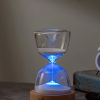 Lampu Pasir Timer 7 Warna Isi Ulang, Lampu Malam, Alat Penghitung Waktu 15 Menit, Laris Manis