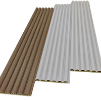 Panneau de grille WPC 106, lambris creux en composite bois-plastique, moderne, imperméable, pour salle de bain, salon, écran décoratif, revêtement mural