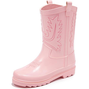 Bottes de pluie pour enfants style cowboy, bottes en <span class=keywords><strong>caoutchouc</strong></span> imperméables mi-<span class=keywords><strong>mollet</strong></span> antidérapantes pour garçons et filles, pour la boue, la ferme, le jardinage, vente en <span class=keywords><strong>gros</strong></span> - Product Image 6