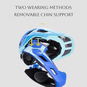 Casco Infantil de Protección Facial Completa, Protector de Mentón Desmontable, Doble Uso, con Material PC EPS, Casco de Ciclismo - Product Image 3