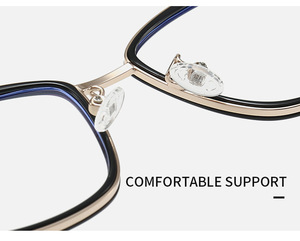 Lunettes de soleil 2026 en gros avec monture métallique TR, anti-lumière bleue, verres avec logo, noires, unisexe, montures de lunettes de démonstration - Product Image 4