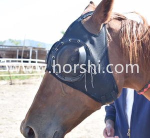 Horshi Neuankömmling Half Cup Blinker Hood Pferderennen Augenbinde <span class=keywords><strong>Horse</strong></span> Fly <span class=keywords><strong>Mask</strong></span> - Product Image 4