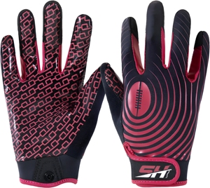 Gants de receveur de football de niveau élite, adhérence super collante, performance optimale pour les matchs de gridiron compétitifs. - Product Image 1