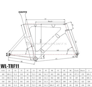 Winowsports T800碳纤维TR车架，带叉 + 座杆 + 蒸汽超轻轨道车架，用于赛车固定齿轮自行车车架 - Product Image 5