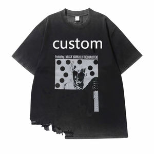 T-shirts Streetwear Personnalisés Imprimés DTG, Coupe Boxy Oversize, 100% Coton 300 g/m², Effet Délavé Acide, Motifs Manga - Product Image 1