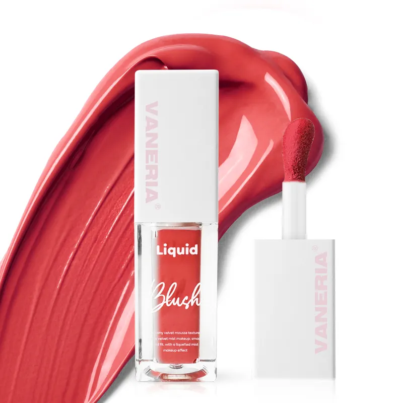 Liquid Rouge Eigenmarke 4-Color-Rousher nachhaltiges wasserdichtes Make-Up Liquid Rouge für die Wange