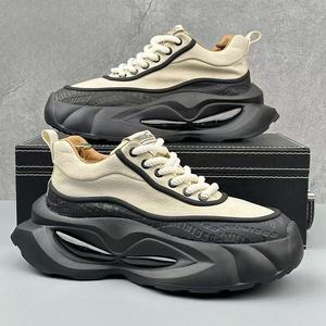 Chaussures pour hommes 2025 nouvelle niche polyvalente à semelles épaisses mode sport décontracté chaussures augmentant la hauteur - Product Image 4