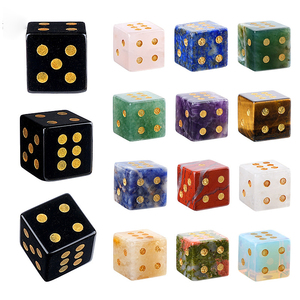 Dados de Piedra Natural de 16 mm, Cubo Hexagonal, Accesorios de Juego de Cristal para D&D, Juegos de Mesa, Gemas Semipreciosas Talladas - Product Image 3