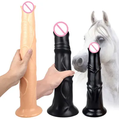 Dildo de cavalo artificial de silicone, alta qualidade, super grande, animal grande, dildo gay, brinquedo sexual para mulheres
