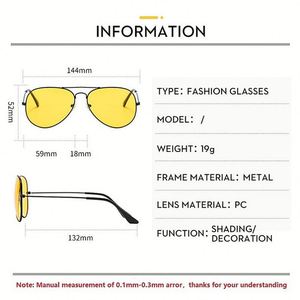 Nuevas Gafas de Sol de Aviador con Doble Puente para Hombre y Mujer, Montura de Aleación, Lentes Degradadas Estilo Piloto Oceánico - Product Image 4