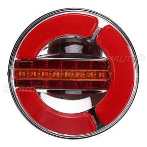 Luz Trasera LED Dinámica de 12-30V para Remolque, Camión, Luz de Freno Trasera, Luz de Señal de Giro con Flujo DRL para Automóvil, Barco, Autobús, Caravana, Camper - Product Image 2