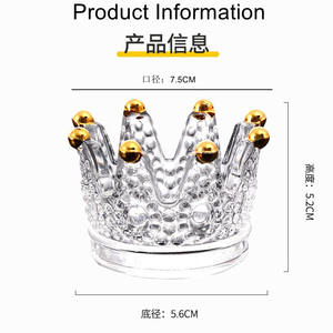 Стеклянный Хрустальный держатель для свечи - Product Image 4