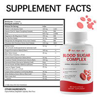 Capsules Complexe Glycémique Nutritif, Mélange d'Herbes et de Nutriments, Tonique Quotidien, Soutien Énergétique et Équilibre Glycémique, Végétalien