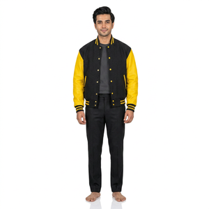 Factory Wear Custom Color <b>Long</b> Sleeve Patch Stand 100% Cotton Breathable Streetwear Chenille Embroidery Letterman Varsity <b>Jacket</b> - Product Image 1