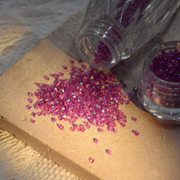 Strass en verre micro-diamants irisés scintillants de 1,2 mm, faits à la main, à dos pointu, en bouteille 3D, 2880 pièces, écologiques, vente chaude