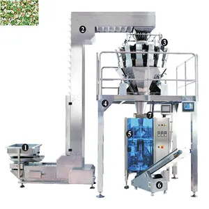Sprouts mung bean Fresh Fruits Vegetables salads automatic vertical pillow bag weighing filling packing service