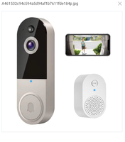 Système de sécurité pour maison intelligente, vision nocturne étanche, sonnette vidéo 1080P, interphone sans fil, sonnette intelligente, téléphone de porte audio
