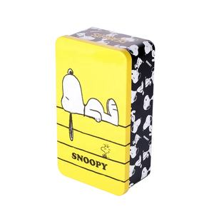 आयताकार धातु स्नूपी मूंगफली प्रिंट क्रिसमस उपहार पैकेजिंग मोजे टिनप्लेट बॉक्स हटाने योग्य ढक्कन के साथ टिनप्लेट बॉक्स - Product Image 1