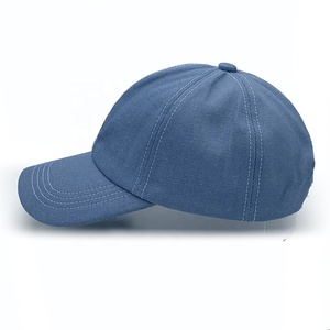 Económico Denim Jeans azul personalizado bordado Diseño secado rápido liso divertido crear azul papá sombreros al por mayor - Product Image 3