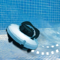 Aspirateur de piscine sans fil, robot nettoyeur de piscine pour le nettoyage en profondeur du fond, des parois et de la ligne d'eau