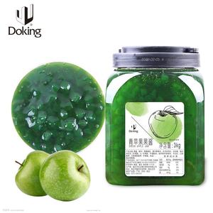 Meilleure vente Doking Confiture de <span class=keywords><strong>fruits</strong></span> verts sucrés 3 kg Confiture de pomme verte pour Bubble Tea - Product Image 3