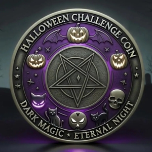 Moneda Chapada Personalizada con Diseño Libre para Regalo de Halloween, Bruja Sexy - Product Image 4