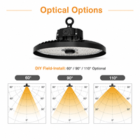 Lámpara LED High Bay UFO para Almacenes, 4000K, 120W, 150W, 200W, IP65, IK08, 7 Años de Garantía, Liteon 5050 LED, 200 lm por W, Lente de PC